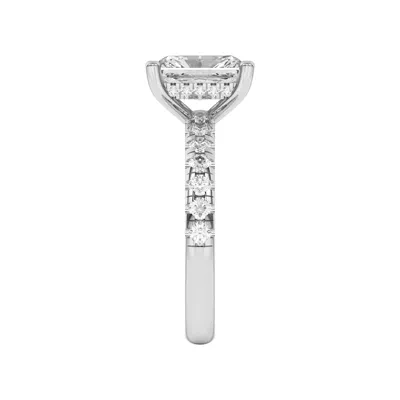 Marie Majestic Hidden Halo Lab Pavé Engagement Ring