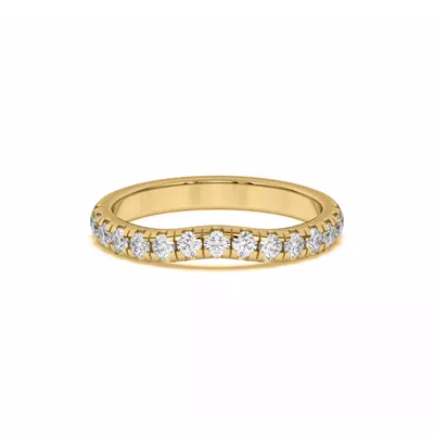Marie Majestic Curved Lab Pavé Band
