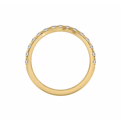 Marie Majestic Curved Lab Pavé Band