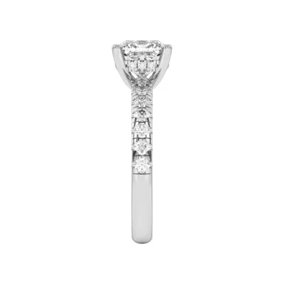 Marie Majestic Hidden Halo Lab Pavé Engagement Ring
