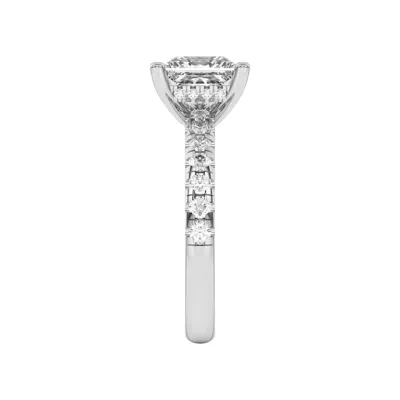 Marie Majestic Hidden Halo Lab Pavé Engagement Ring