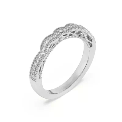 Oasis Filigree Pavé Curved Band