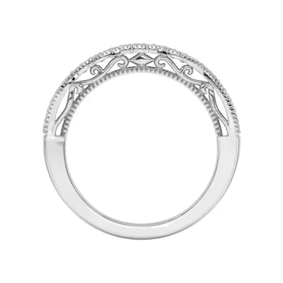Oasis Filigree Pavé Curved Band