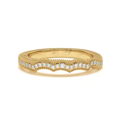 Oasis Filigree Pavé Curved Band