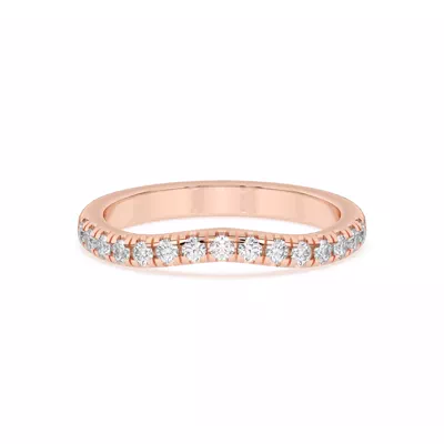 Petalo Pavé Curved Band