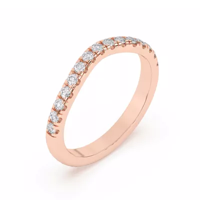 Petalo Pavé Curved Band