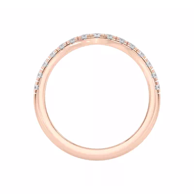 Petalo Pavé Curved Band