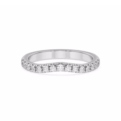 Petalo Pavé Curved Band