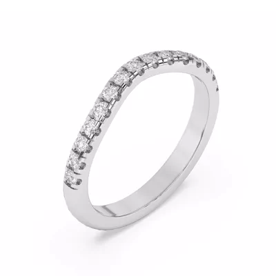 Petalo Pavé Curved Band