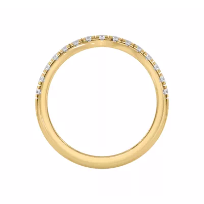 Petalo Pavé Curved Band