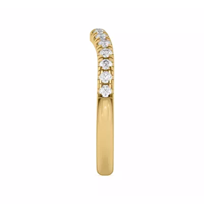 Petalo Pavé Curved Band