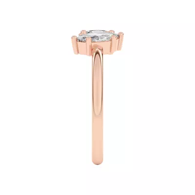 Toi et Moi Oval and Marquise Lab Ring (1.00 ct. tw.)