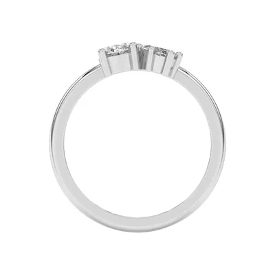 Toi et Moi Oval and Marquise Lab Ring (1.00 ct. tw.)