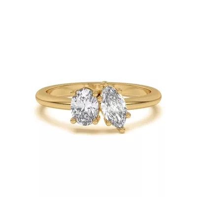 Toi et Moi Oval and Marquise Lab Ring (1.00 ct. tw.)