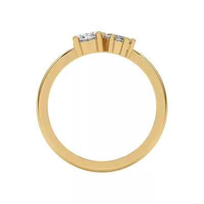 Toi et Moi Oval and Marquise Lab Ring (1.00 ct. tw.)