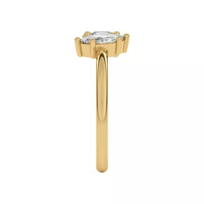 Toi et Moi Oval and Marquise Lab Ring (1.00 ct. tw.)