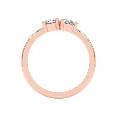 Toi et Moi Oval and Pear Lab Ring (1.00 ct. tw.)