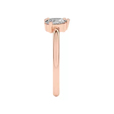 Toi et Moi Oval and Pear Lab Ring (1.00 ct. tw.)