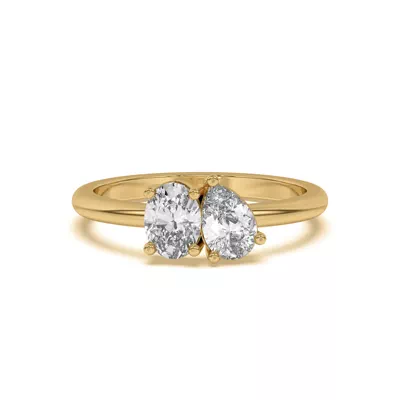 Toi et Moi Oval and Pear Lab Ring (1.00 ct. tw.)
