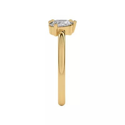 Toi et Moi Oval and Pear Lab Ring (1.00 ct. tw.)