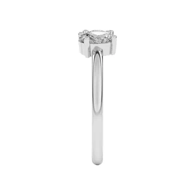 Toi et Moi Round and Oval Lab Ring (1.00 cttw)