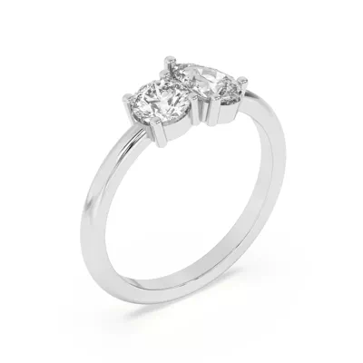 Toi et Moi Round and Pear Lab Ring (1.00 cttw)