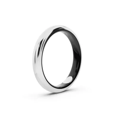 Black Ceramic Interior Comfort-Fit Gold Band (3mm)