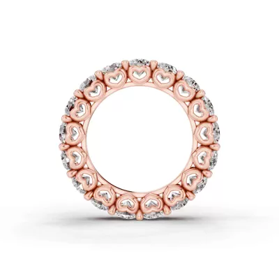 Sculpted Heart Diamond Eternity Ring (5 ct. tw.)