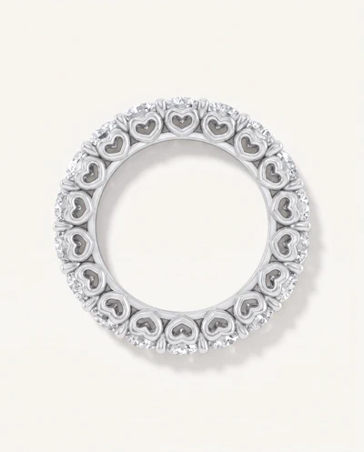 Sculpted Heart Diamond Eternity Ring (4 ct. tw.)