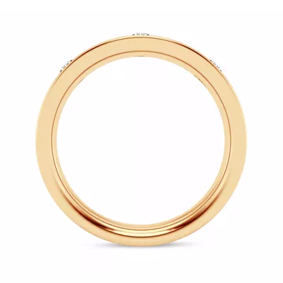 Flush Set Round Diamond Band (7mm)