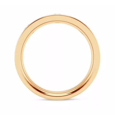 Flush Set Oval Diamond Band (7mm)