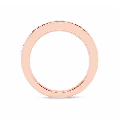Flush Set Oval Diamond Band