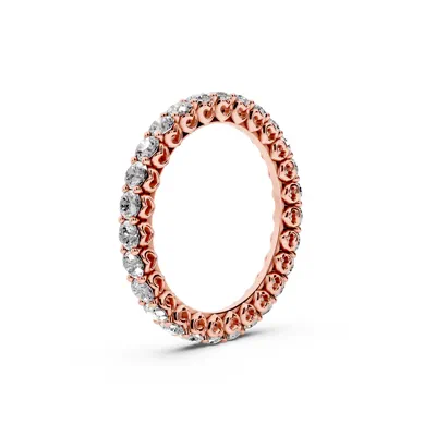 Sculpted Heart Lab Diamond Eternity Ring (1.50 ct. tw.)