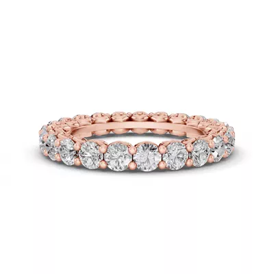 Sculpted Heart Lab Diamond Eternity Ring (2 ct. tw.)