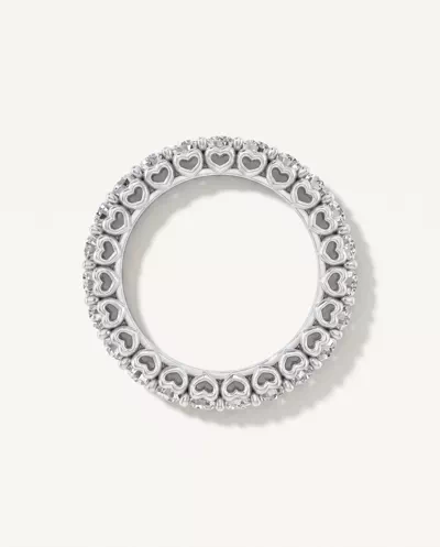 Sculpted Heart Lab Diamond Eternity Ring (2 ct. tw.)
