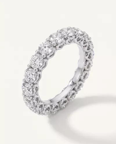 Sculpted Heart Lab Diamond Eternity Ring (3 ct. tw.)