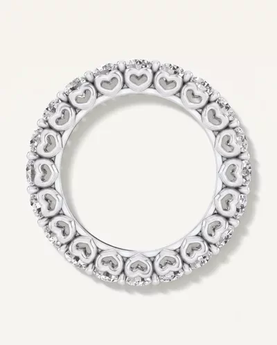 Sculpted Heart Lab Diamond Eternity Ring (3 ct. tw.)
