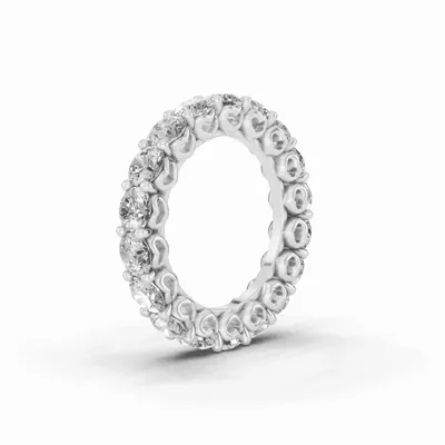 Sculpted Heart Lab Diamond Eternity Ring (4 ct. tw.)