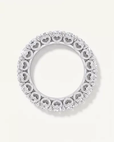 Sculpted Heart Lab Diamond Eternity Ring (4 ct. tw.)
