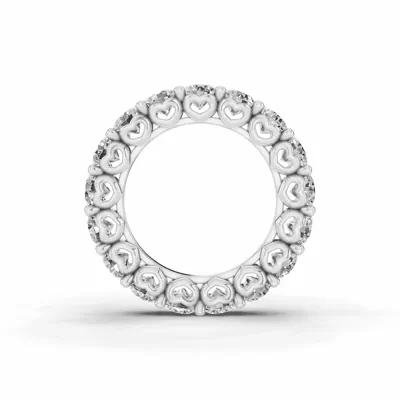 Sculpted Heart Lab Diamond Eternity Ring (5 ct. tw.)