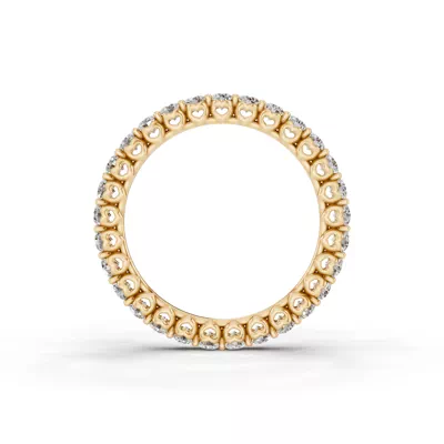 Sculpted Heart Lab Diamond Eternity Ring (1 ct. tw.)