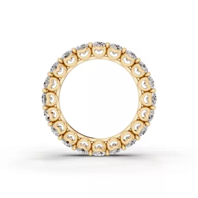 Sculpted Heart Lab Diamond Eternity Ring (3 ct. tw.)