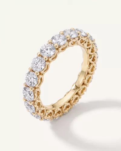 Sculpted Heart Lab Diamond Eternity Ring (3 ct. tw.)