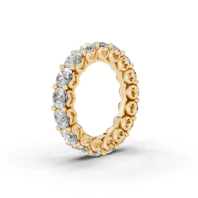 Sculpted Heart Lab Diamond Eternity Ring (5 ct. tw.)