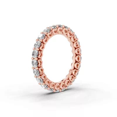 Sculpted Heart Lab Diamond Eternity Ring (2 ct. tw.)