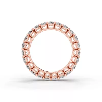 Sculpted Heart Lab Diamond Eternity Ring (2 ct. tw.)