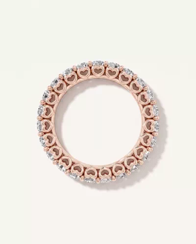 Sculpted Heart Lab Diamond Eternity Ring (2 ct. tw.)