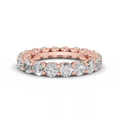 Sculpted Heart Lab Diamond Eternity Ring (3 ct. tw.)