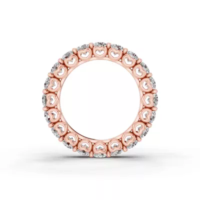 Sculpted Heart Lab Diamond Eternity Ring (3 ct. tw.)