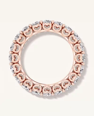Sculpted Heart Lab Diamond Eternity Ring (3 ct. tw.)